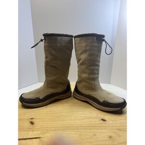 Lands' End Women's Tall Winter Snow Boots US 9.5 – Suede & Faux Fur Lined!